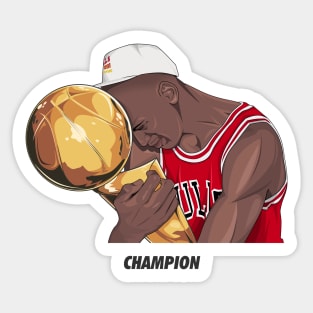 Michael Jordan First Championship Sticker